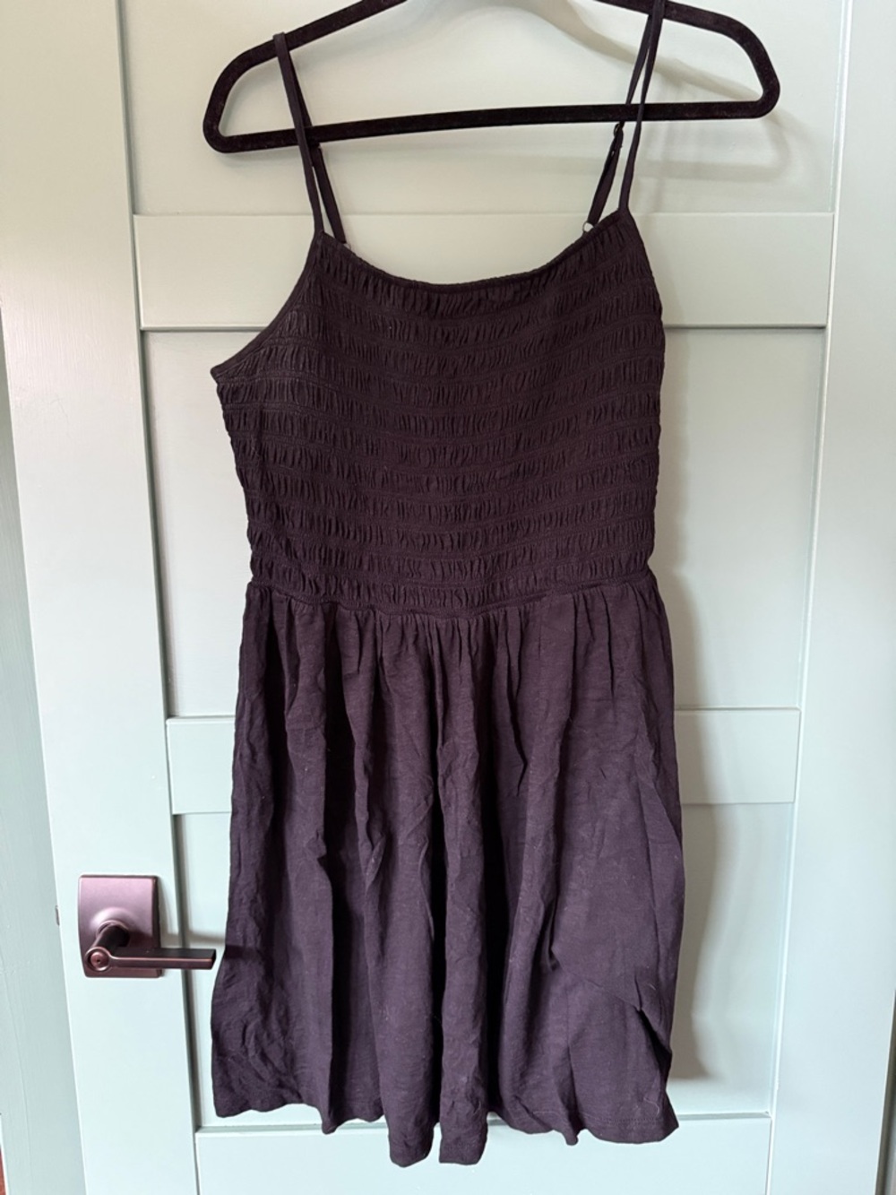 GAP Black Smocked Mini Sundress